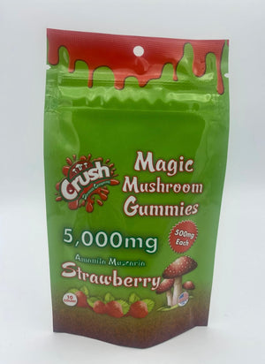 Crush Mushroom Gummies 5000mg Strawberry