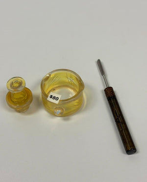 Bronx Glass dab tool dish and cap combo