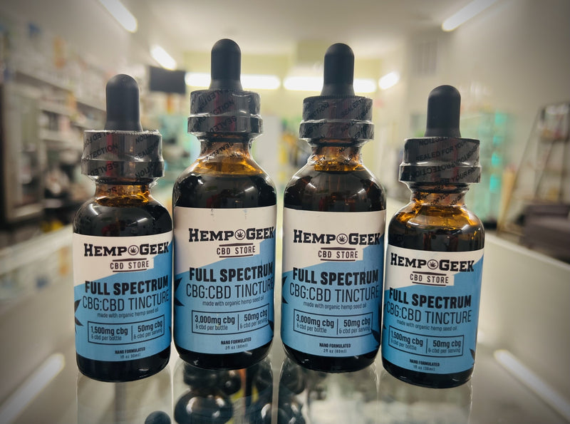 Hemp Geek 3000mg CBG CBD broad Spectrum Tincture
