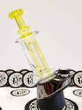 FatBoy Glass Puffco Peak colored seed of life perc “Citron” color