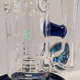 Bronx glass tall fab rig with blue color accent 14mm/90