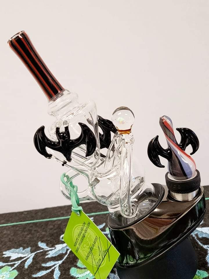 OTG Batman Recycler Puffco Peak or Peak Pro top by Old Town Glass