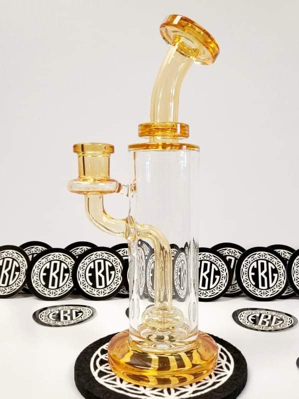 FatBoy Glass colored straight tube “Tangerine”