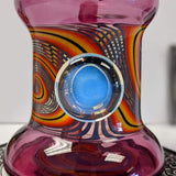 Cambria Glass Swirl rig 10mm/45 clear rose quartz color