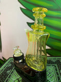 Eternal Flame works Puffco Peak or Peak Pro glass top colored glass with opal @eternalflameworks