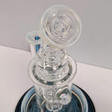 Bronx glass standard size rig with white color accent 14mm/90