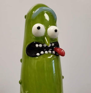 Daniels Glass Art Puffco Peak top for OG or Pro Peak Pickle Rick from Rick and Morty