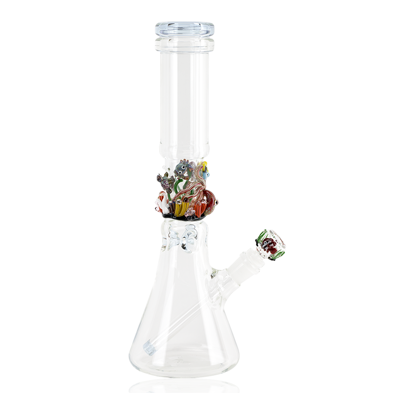 Empire Glassworks Aquatic Flagship Beaker - hempgeek
