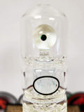 UV Reactive Galloway Glass Puffco Peak Glass Top double ratchet perc With Floating marble with color work upgrade and Matching Cap!