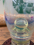 Littlebglass @littlebglass drinking glass with floating marble and beer hops etched on