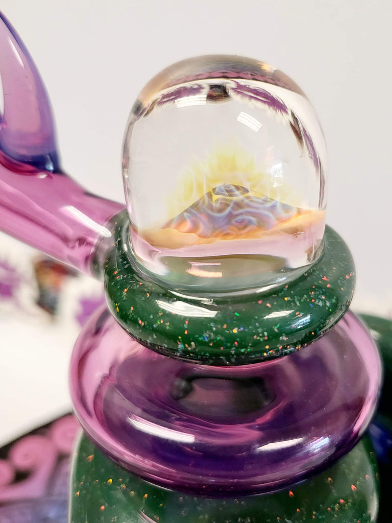 Freeek Glass Terpcycler rig with crushed Opal by Scott Andrews