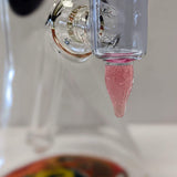 Chuck B Glass bigboy opal rig pink/yellow top 14mm 90 degree - hempgeek