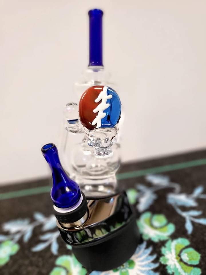 OTG Greatful Dead Recycler Puffco Peak or Peak Pro top by Old Town Glass