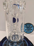 Bronx glass tall fab rig with blue color accent 14mm/90