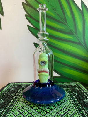 Space Glass UFO Alien rig green color alien @spaceglass 14mm 90 degree