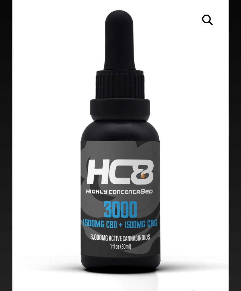 HC8 Tincture CBD : CBG 1500mg : 1500mg