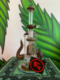 Galloway Glass Custom fully worked rig 1 of 1 with Opals and Rachet Perc  14mm/90