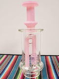 FatBoy Glass Puffco Peak colored seed of life perc “Pink” color