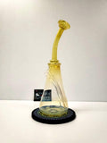Glass by Yeti fumed bent neck rig 14mm 45 degree 10 inch tall