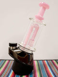 FatBoy Glass Puffco Peak colored seed of life perc “Pink” color