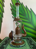 Galloway Glass Custom fully worked rig 1 of 1 with Opals and Rachet Perc  14mm/90