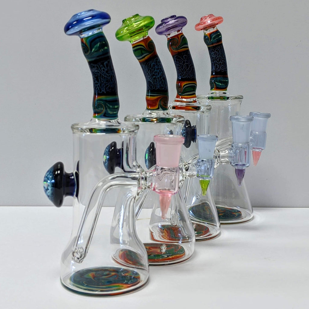 Opalized Rig Chuck B Glass bigboy opal rig 14mm 90 degree – hempgeek