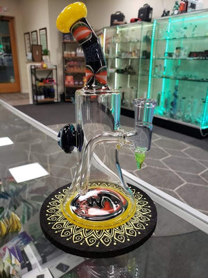 Chuck B Glass bigboy opal rig 14mm 90 degree