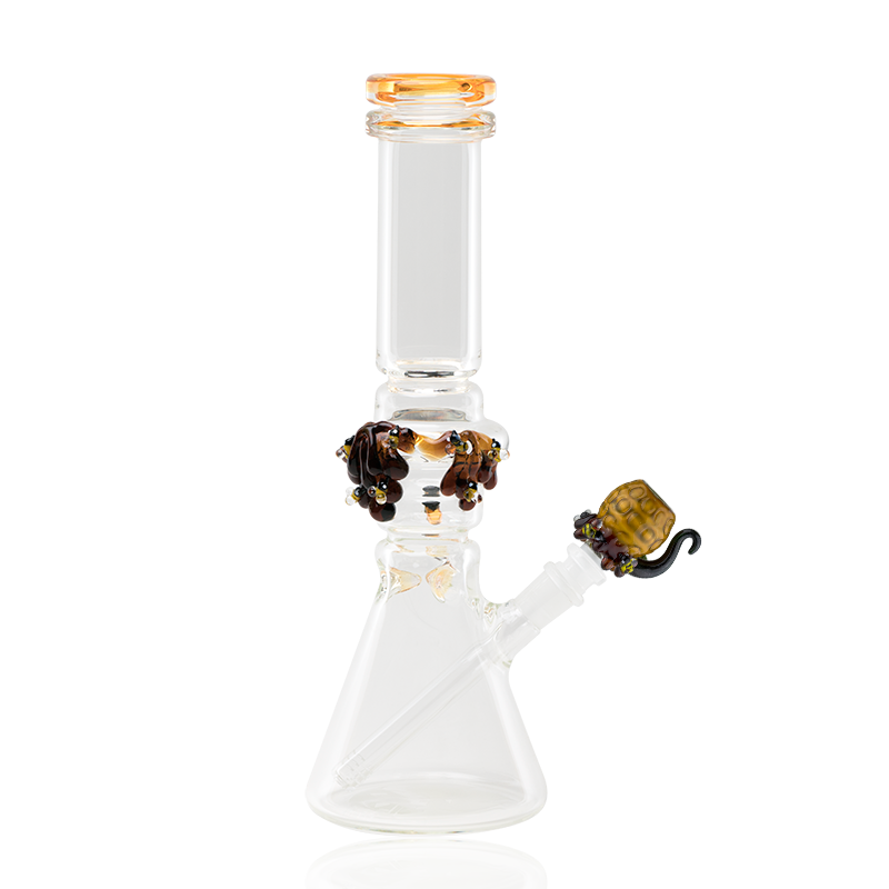 Empire Glassworks Honey Drip Beaker - hempgeek