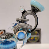 Cambria Glass rig 14mm/90 zebra swirl design