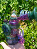 Freeek Glass Terpcycler rig with crushed Opal by Scott Andrews