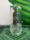 Galloway Glass Puffco Peak Glass Top Single ratchet perc with color work upgrade