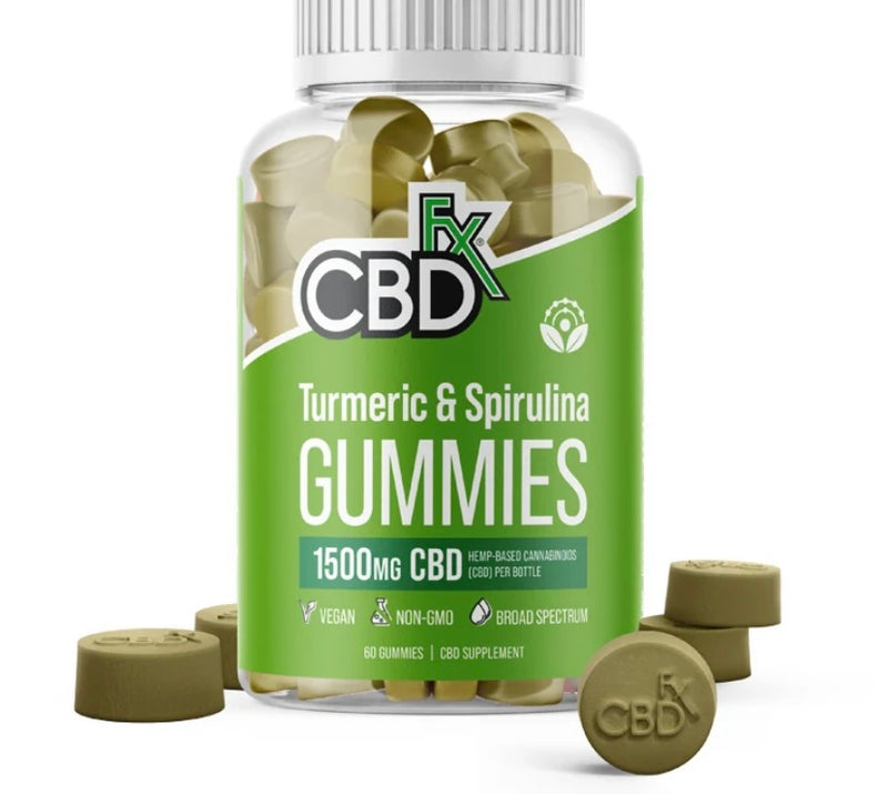 CBDfx 1500mg CBD and Turmeric gummies