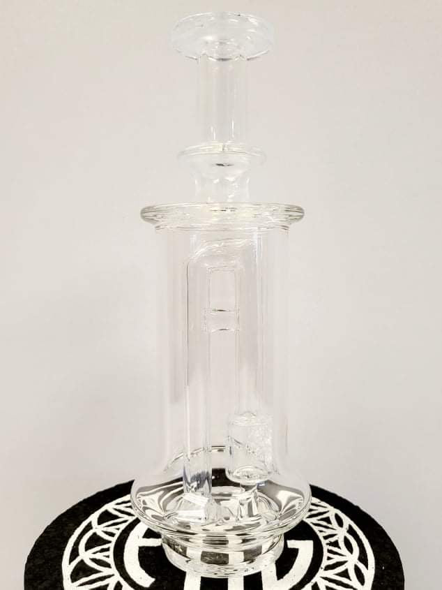FatBoy Glass Puffco Peak colored seed of life perc “Ghost” color