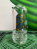 Galloway Glass Puffco Peak Glass Top Single ratchet perc with color work upgrade