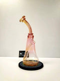 Glass by Yeti fumed bent neck rig 14mm 45 degree 10 inch tall
