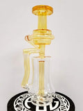 FatBoy Glass Puffco Peak colored recycler “Terps CFL” color