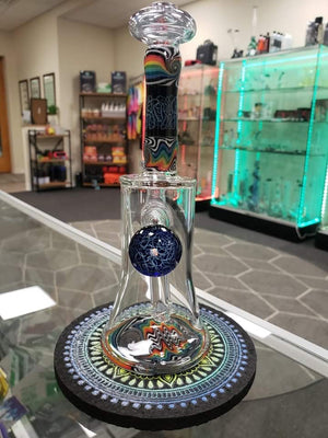 Chuck B Glass bigboy opal rig 14mm 90 degree