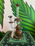 Galloway Glass Custom fully worked rig 1 of 1 with Opals and Rachet Perc  14mm/90