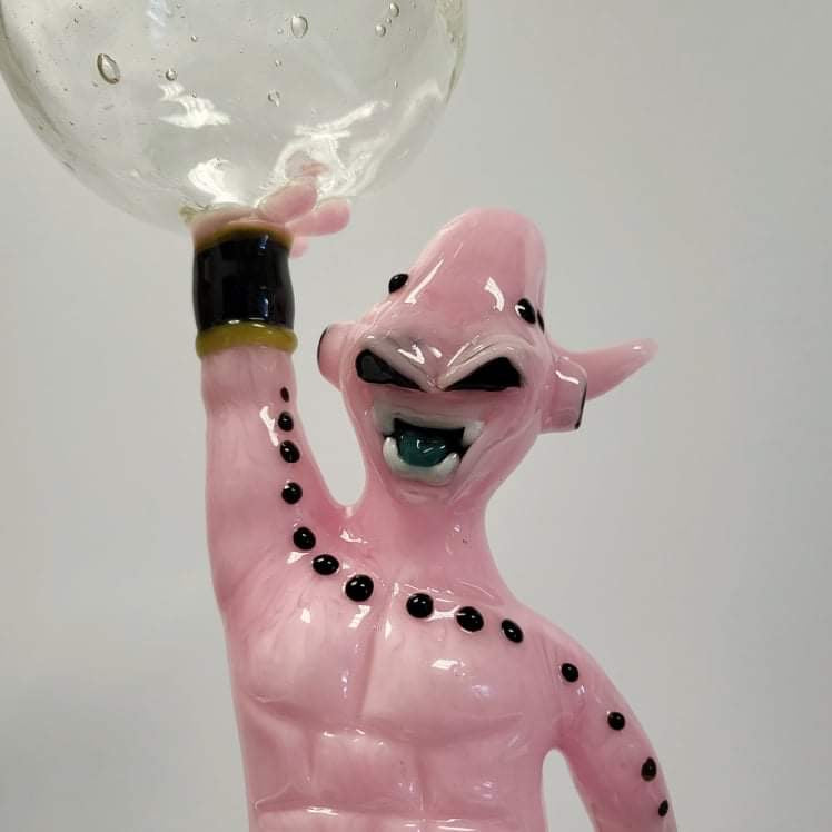 Daniels Glass Art Puffco Peak top for OG or Pro Peak Kid Buu from Dragon Ball Z