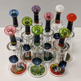 Chuck B Glass bigboy opal rig green on green top 14mm 90 degree - hempgeek