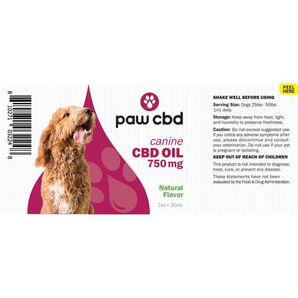 PawCBD Canine CBD Oil Tincture - 30ml Bottle