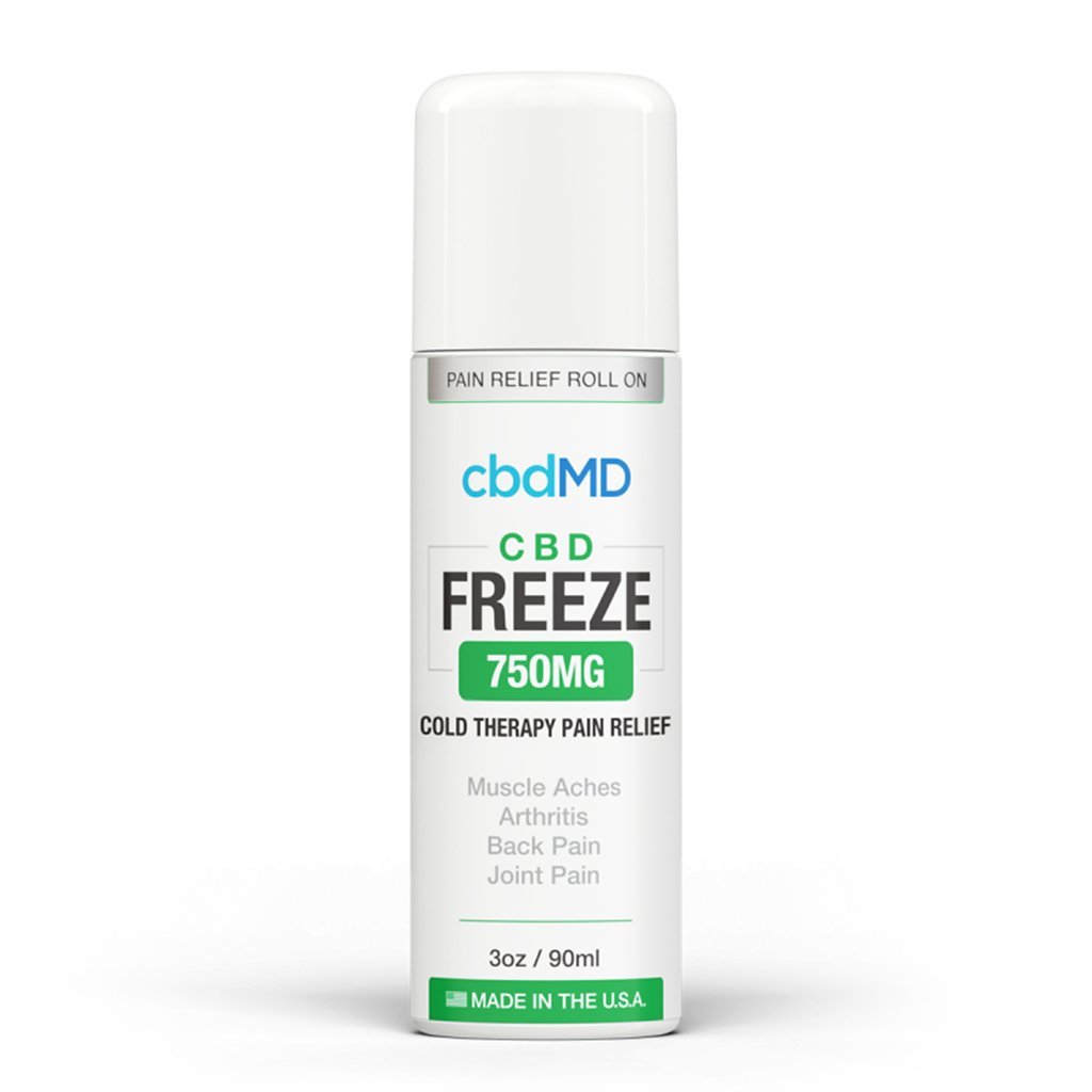 cbdMD Freeze Topicals - Roll on and Squeeze 750mg / Roll On Applicator
