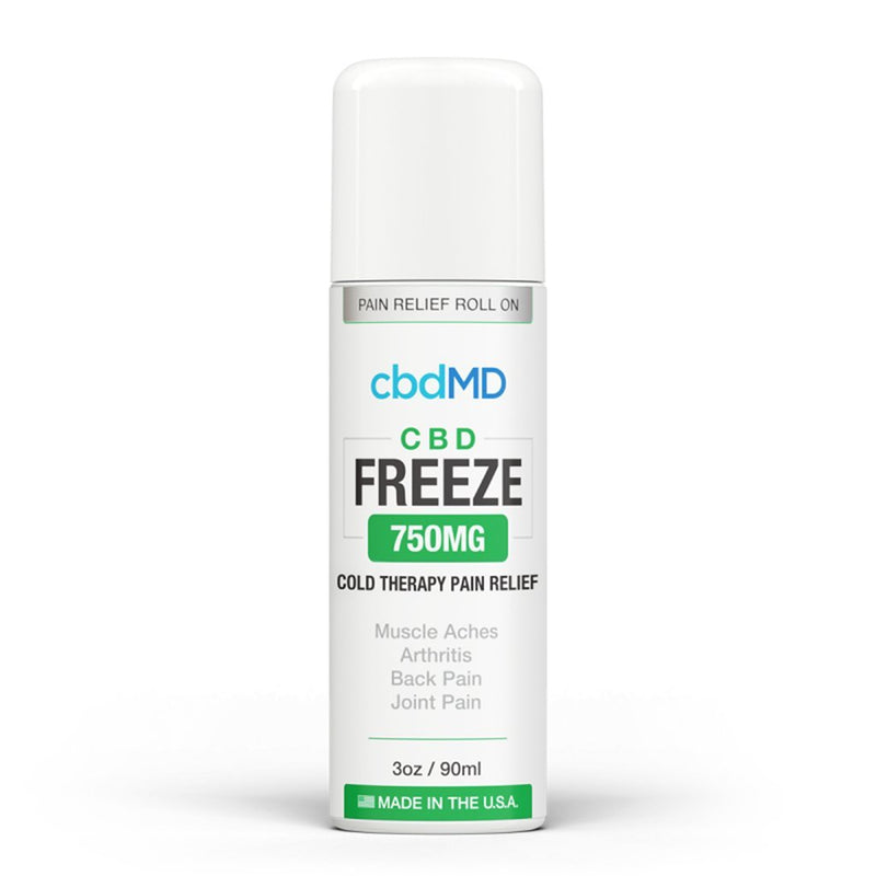 cbdMD Freeze Topicals - Roll on and Squeeze 750mg / Roll On Applicator