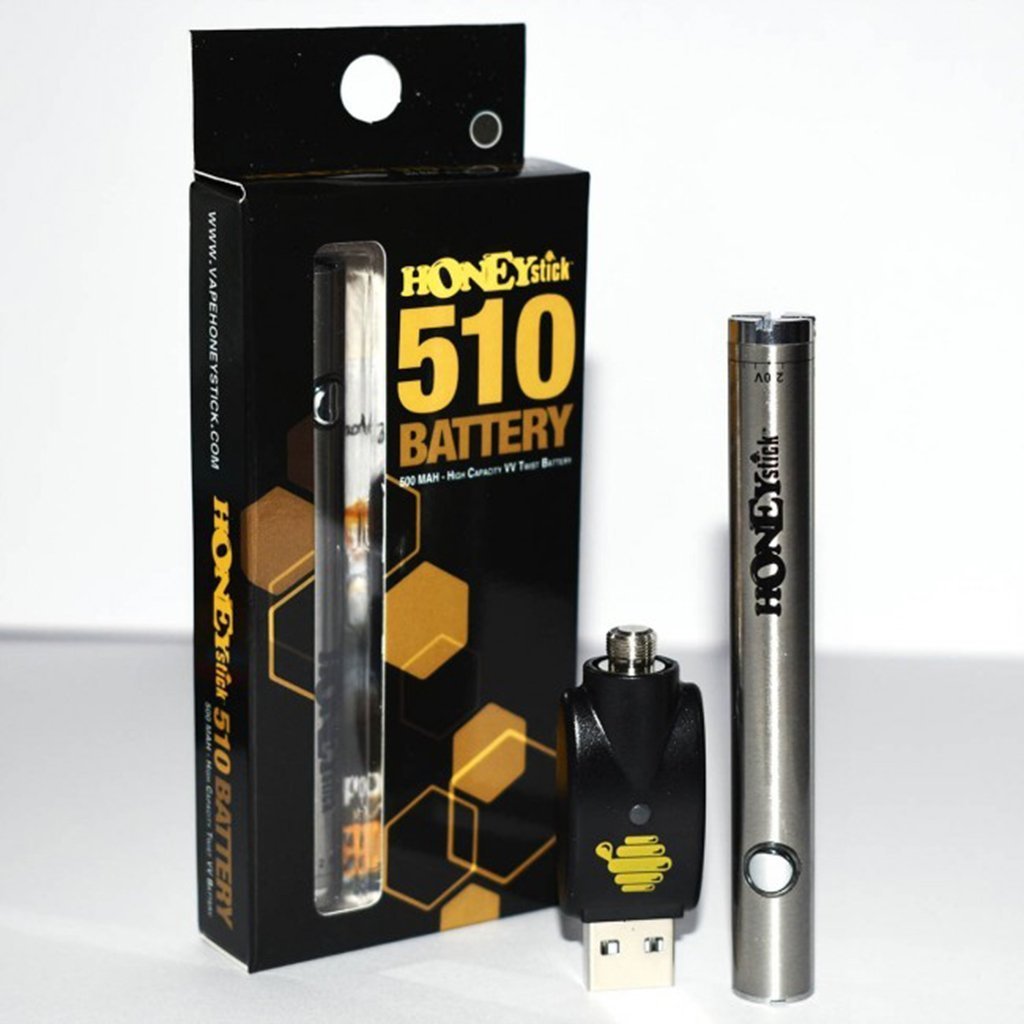 HoneyStick Twist 510 CBD Vape Battery & Charger SS